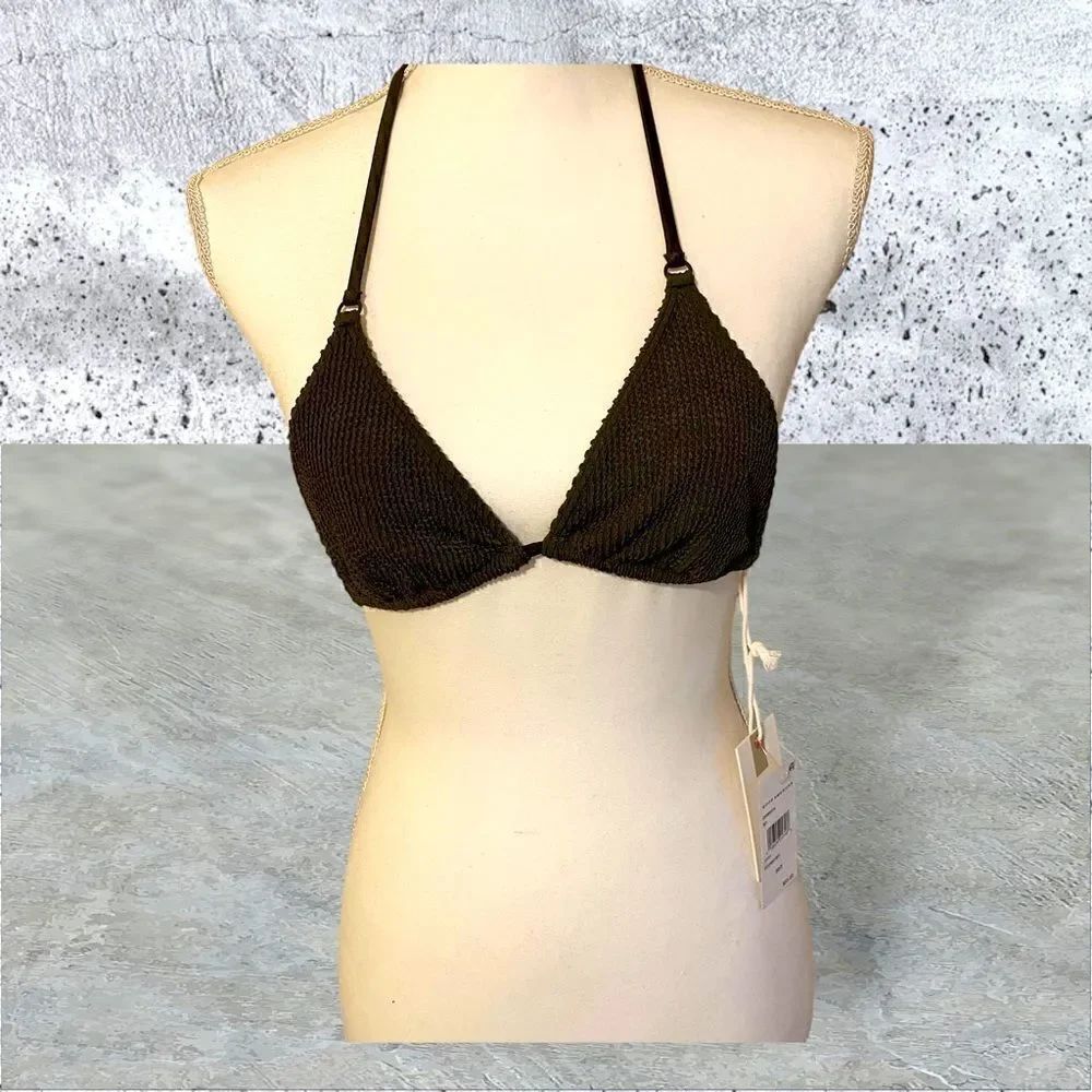 Good American Tiny Tie Top Bikini Size XS NWT